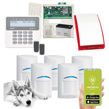 ZESTAW ALARMOWY SATEL PERFECTA 32-WRL LTE SET-A 5 CZUJEK BOSCH PET PRF-LCD-WRL SYRENA SP-4001R